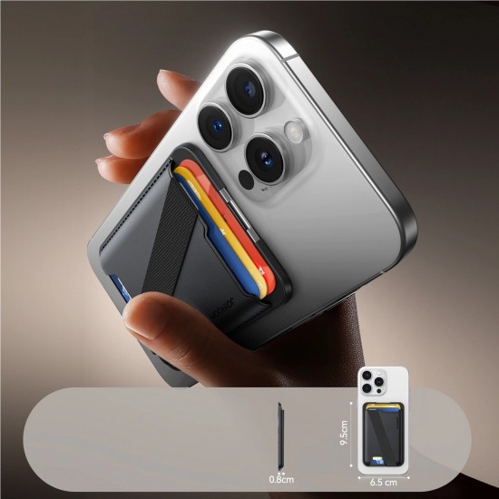 Joyroom JR-ZS432 Magnetic Wallet Compatible with MagSafe - Black