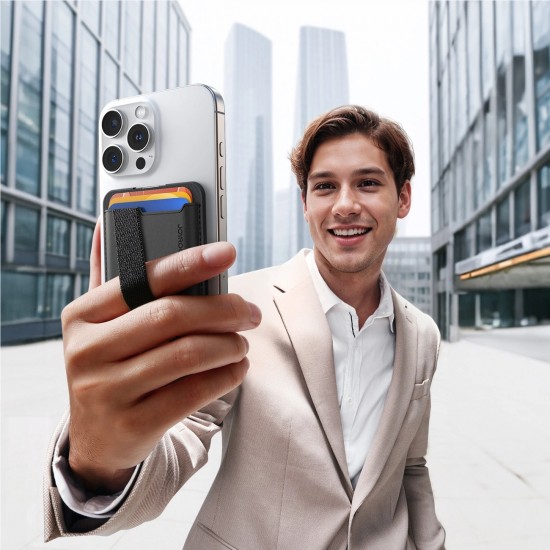 Joyroom JR-ZS432 Magnetic Wallet Compatible with MagSafe - Black