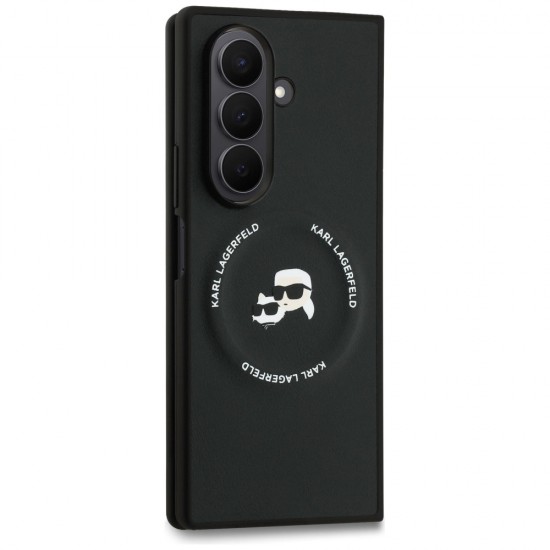 Karl Lagerfeld Karl&Choupette Logo MagSafe Case for Samsung Galaxy Z Fold7 - Black
