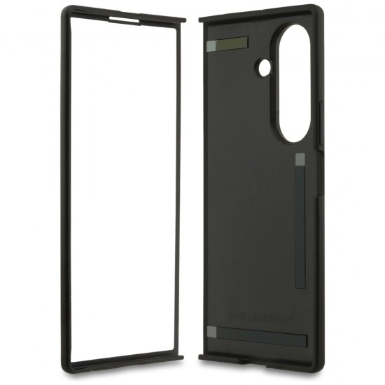 Karl Lagerfeld Karl&Choupette Logo MagSafe Case for Samsung Galaxy Z Fold7 - Black