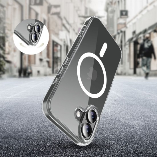Tech-Protect FlexAir Hybrid MagSafe Case for iPhone 17 - Clear