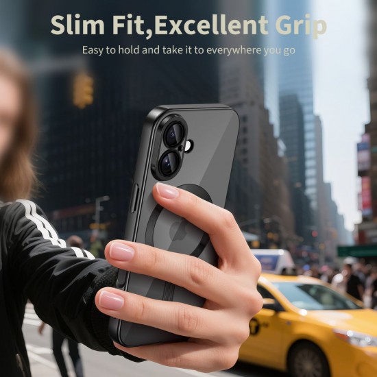 Tech-Protect MagFlex MagSafe Case for iPhone 17 - Clear Black