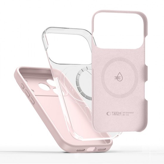 Tech-Protect Silicone MagSafe Case for iPhone 17 Pro - Pink