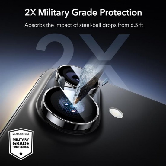 ESR Armorite Camera Cover for iPhone 16 / 16 Plus / 17 - Black