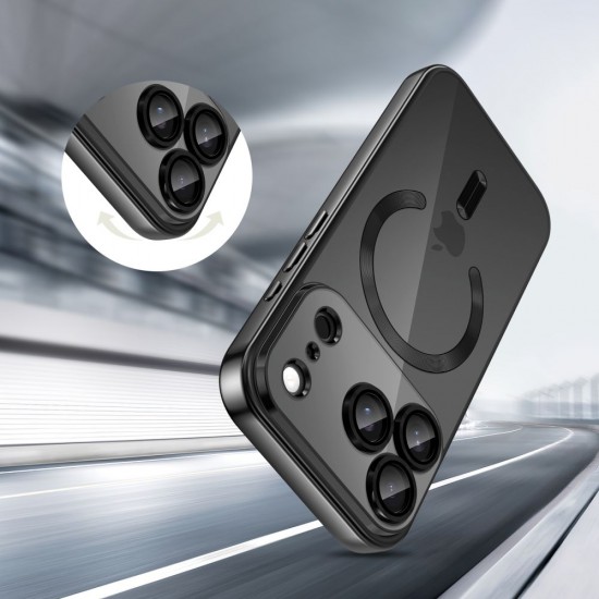 Tech-Protect MagFlex MagSafe Case for iPhone 17 Pro Max - Clear Black