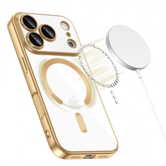 Tech-Protect MagFlex MagSafe Case for iPhone 17 Pro - Transparent Gold