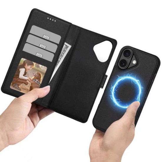 Tech-Protect Wallet MagSafe Case for iPhone 17 - Matte Black