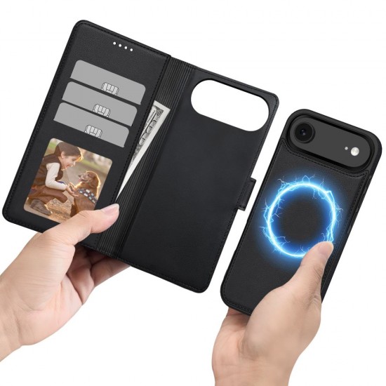 Tech-Protect Wallet MagSafe Case for iPhone 17 Air - Matte Black