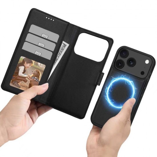 Tech-Protect Wallet MagSafe Case for iPhone 17 Pro Max - Matte Black