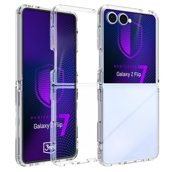 3mk Armor Case for Samsung Galaxy Z Flip 7 - Transparent