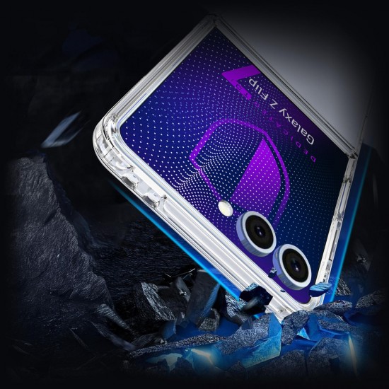 3mk Armor Case for Samsung Galaxy Z Flip 7 - Transparent