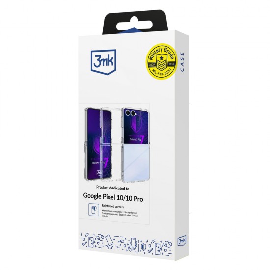 3mk Armor Case for Samsung Galaxy Z Flip 7 - Transparent