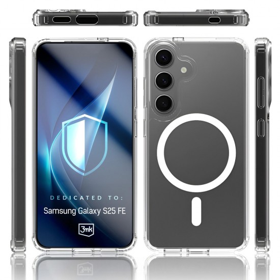 3mk Armor MagCase for Samsung Galaxy S25 FE - Transparent