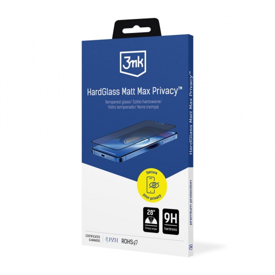 3mk Hardglass Matt Max Privacy Tempered Glass for iPhone 17 Air