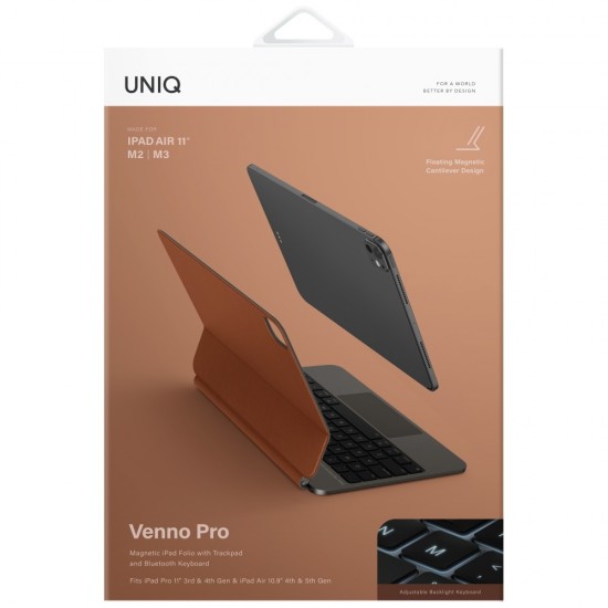 Uniq Venno Pro Magnetic Smart Case with Keyboard for iPad 11