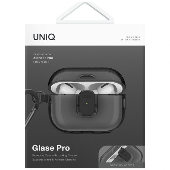 Uniq Glase Pro Case for AirPods Pro 2 - Black