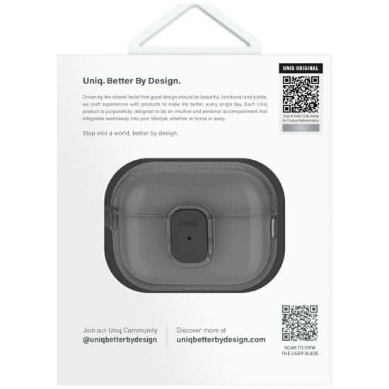Uniq Glase Pro Case for AirPods Pro 2 - Black