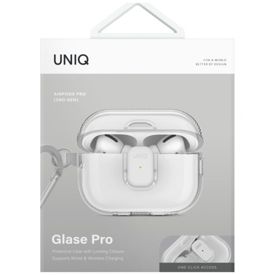 Uniq Glase Pro Case for AirPods Pro 2 - Transparent