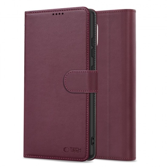 Tech-Protect Wallet Case for Samsung Galaxy A26 5G / A17 4G / 5G - Burgundy