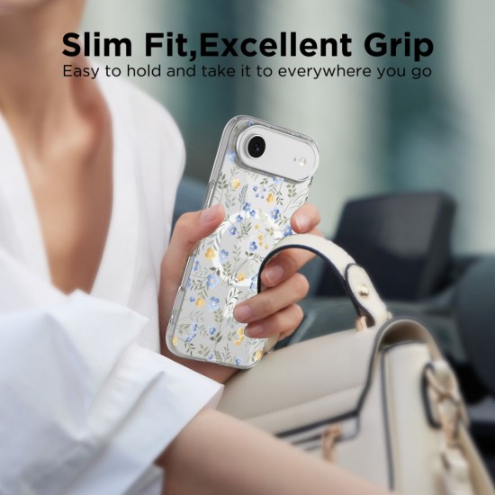 Tech-Protect FlexAir MagSafe Case for iPhone 17 Air - Daisies with Leaves