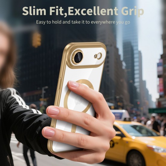 Tech-Protect MagFlex MagSafe Case for iPhone 17 Air - Transparent Gold