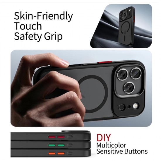 Tech-Protect MagMat XT 4-set MagSafe Case for iPhone 17 Pro Max - Matte Black