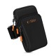 Tech-Protect M7 Universal Sport Armband Case - Black and Orange