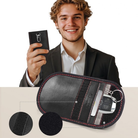 Tech-Protect KLR100 RFID Case - Black and Red