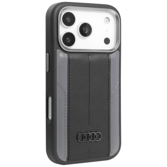 Audi A6 Synthetic Leather MagSafe Case for iPhone 17 Pro - Black