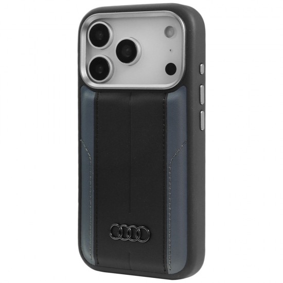 Audi A6 Synthetic Leather MagSafe Case for iPhone 17 Pro - Black