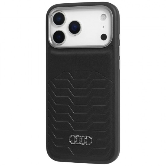 Audi GT Synthetic Leather MagSafe Case for iPhone 17 Pro Max - Black