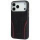 Audi R8 Genuine Leather MagSafe Case for iPhone 17 Pro - Black and Red