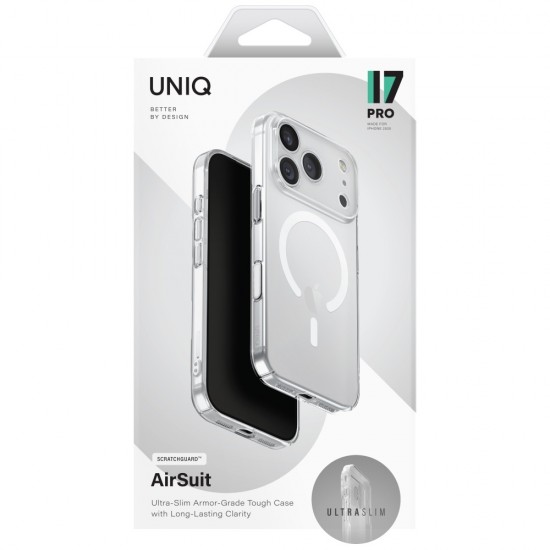 Uniq Airsuit Magclick Charging Case for iPhone 17 Pro - Transparent