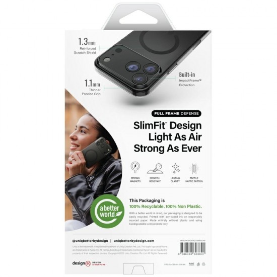 Uniq Airsuit Magclick Charging Case for iPhone 17 Pro - Transparent