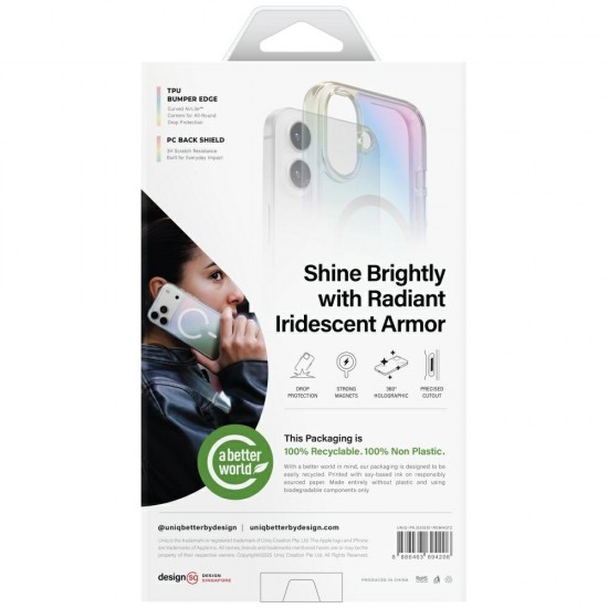 Uniq Iridescia Magclick Charging Case for iPhone 17 - Multicolor
