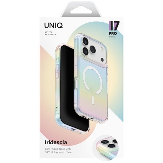 Uniq Iridescia Magclick Charging Case for iPhone 17 Pro - Multicolor