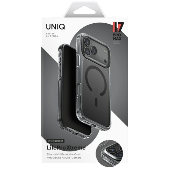 Uniq LifePro Xtreme Magclick Charging case for iPhone 17 Pro Max - black
