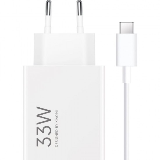 Xiaomi MDY-16-EF 1xUSB-A 33W Wall Charger with 3A USB-C Cable - White
