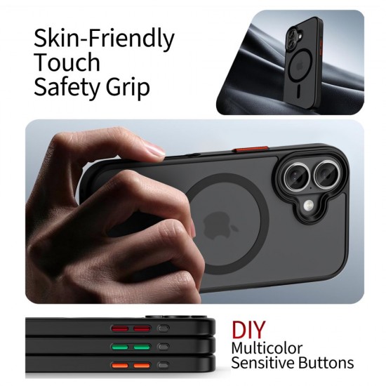 Tech-Protect MagMat XT 4-set MagSafe case for iPhone 17 - matte black