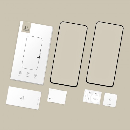 Tech-Protect Glass Fit+ 2-pack tempered glass for Samsung Galaxy S25 FE - black