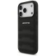 AMG Leather Debossed Lines Logo Case for iPhone 17 Pro - Black