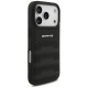 AMG Leather Debossed Lines Logo Case for iPhone 17 Pro - Black