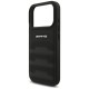 AMG Leather Debossed Lines Logo Case for iPhone 17 Pro - Black