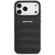 AMG Leather Debossed Lines Logo Case for iPhone 17 Pro Max - Black