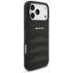 AMG Leather Debossed Lines Logo Case for iPhone 17 Pro Max - Black