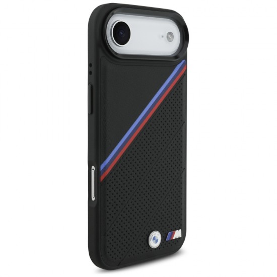 BMW M Tricolor Metal Logo MagSafe Case for iPhone 17 Air - Black