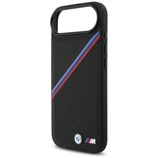 BMW M Tricolor Metal Logo MagSafe Case for iPhone 17 Air - Black