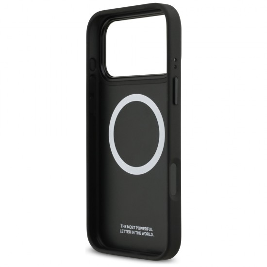 BMW M Tricolor Metal Logo MagSafe Case for iPhone 17 Pro Max - Gray