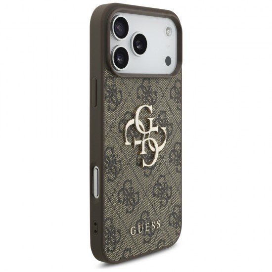 Guess 4G Big Logo Case for iPhone 17 Pro Max - Brown