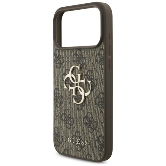 Guess 4G Big Logo Case for iPhone 17 Pro Max - Brown